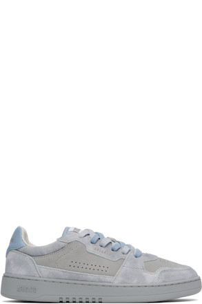 Gray & Blue Dice Lo Sneakers