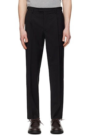 Black Masco Tropical Trousers