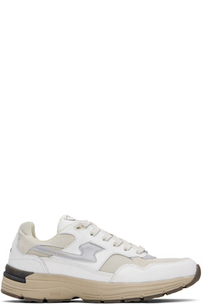 White & Beige Amiel S-Strike Sneakers