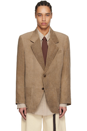 Brown Linen Blazer