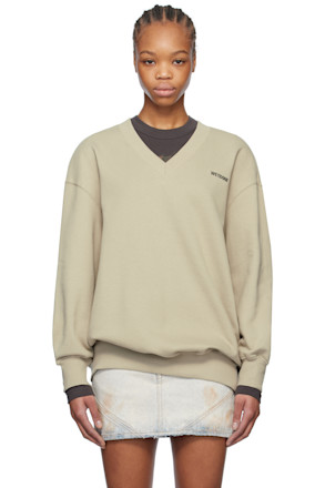 Khaki Oversized Sweatshirt
