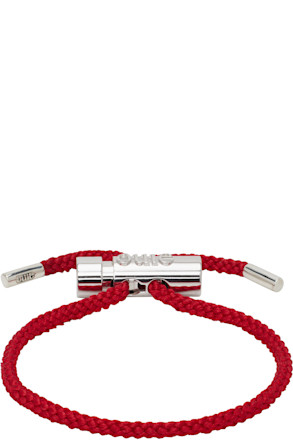 Red & Silver Toggle Bracelet