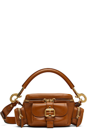 Tan Small Camera Bag