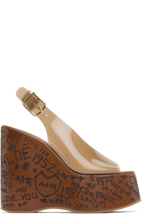 Brown Maxime Wedge Sandals
