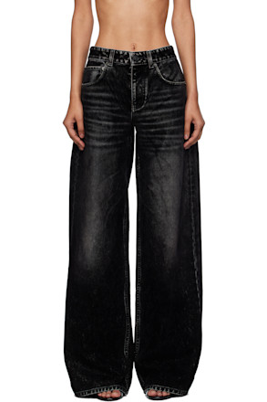 Black Wide Leg Baggy Jeans