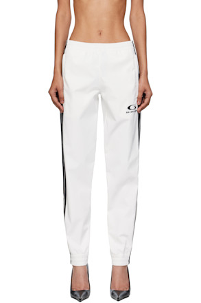 White Striped Track Pants