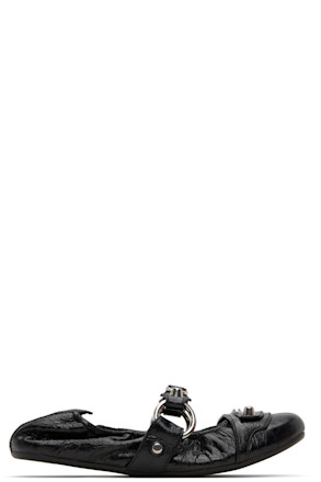 Black City Ballerina Flats