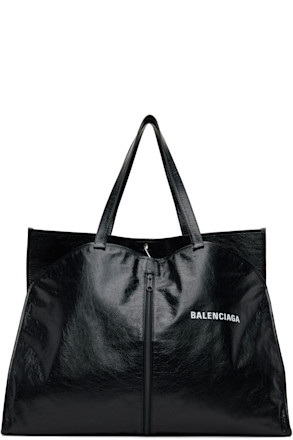 Black Shopper Garment Tote