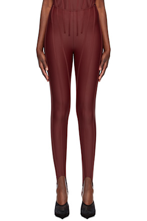 Red Corseted Leggings