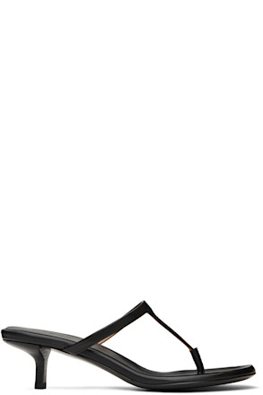 Black Sottiletta Heeled Sandals