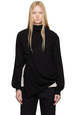 Black 8.0 Center Knit Hoodie