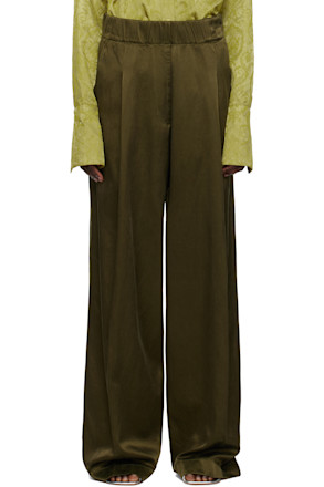 Khaki Elasticated Trousers