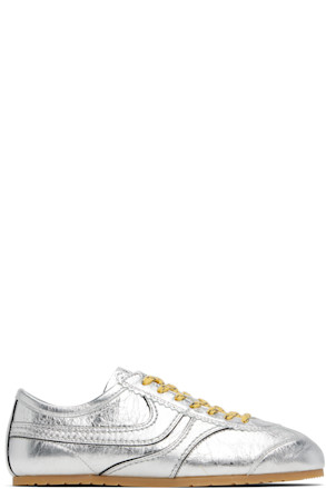 Silver Metallic Sneakers