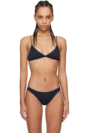 Black Ischia Bikini Top