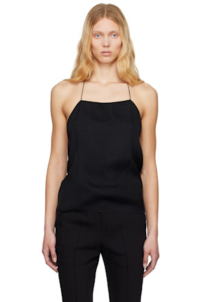 Black Heda Open Back Top