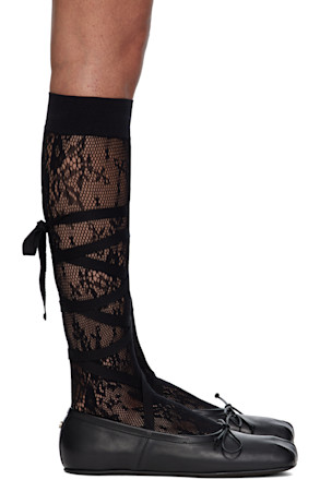 Black Una Ballerina Flats