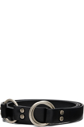 Black Marek Leather Belt