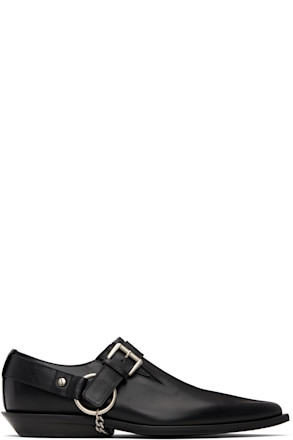 Black Danby Pointy Cowboy Loafers