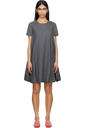 Gray Wool Minidress