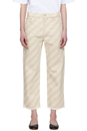 Beige 5-Pocket Jeans
