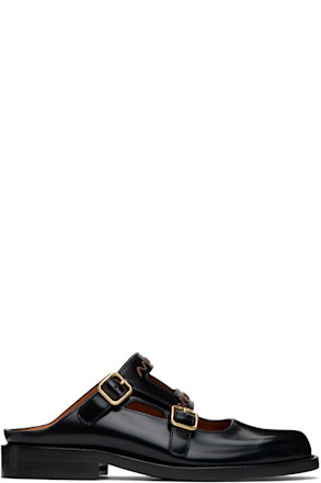 Black Bambi 3.0 Double Buckle Slip-on Loafers