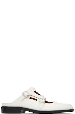 White Bambi 3.0 Double Buckle Loafers