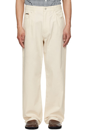 Off-White Wide-Leg Denim Jeans