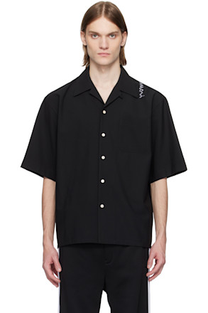 Black Light Wool Bowling Shirt