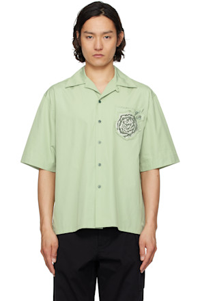 Green Cotton Poplin Shirt