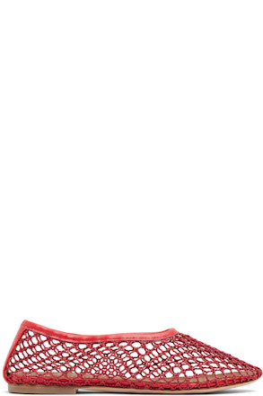 Red Alba Ballet Flats
