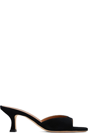 Black Brigitte Mules