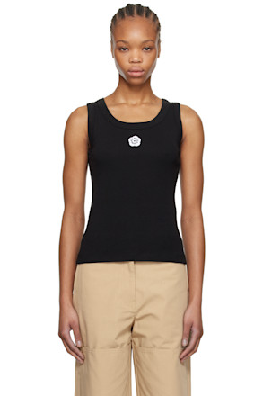 Black Kenzo Paris 'Boke Flower 2.0' Rib Tank Top