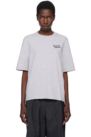 Gray 'Maison Kitsuné' Handwriting Comfort T-shirt
