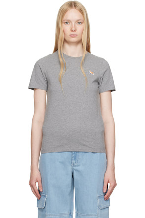 Gray Baby Fox Regular T-shirt