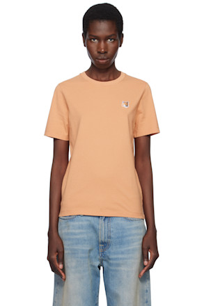 Orange Fox Head Patch Regular T-shirt