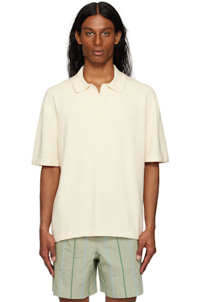 Off-White Bold Fox Head Embroidered Knitted Polo
