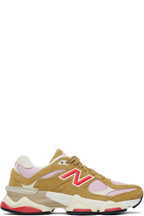 Tan & Pink 9060 Sneakers