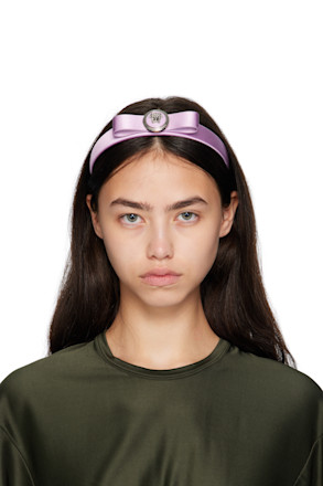 Purple Gianni Ribbon Headband