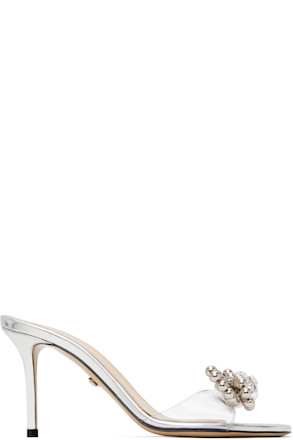 Silver Stud Bow Mules
