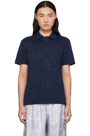 Navy Barocco Polo