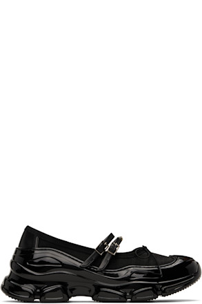 Black Mesh Tracker Ballerina Sneakers
