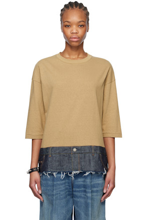 Beige Jeans T-shirt