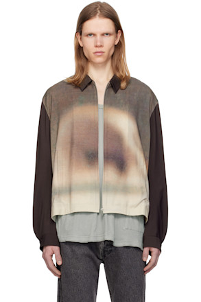 Brown & Beige UC1E4203-1 Jacket