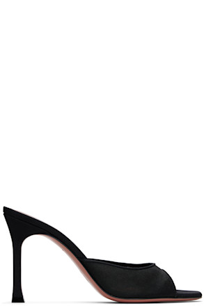 Black Alexa Mesh Slipper 95 Heeled Sandals