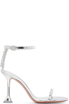 Silver Gigi 95 Heeled Sandals