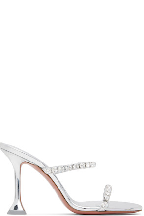 Silver Gigi Slipper 95 Heeled Sandals