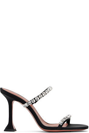 Black Gigi Slipper 95 Heeled Sandals