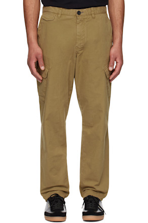 Brown Broad Stripe Zebra Cargo Pants