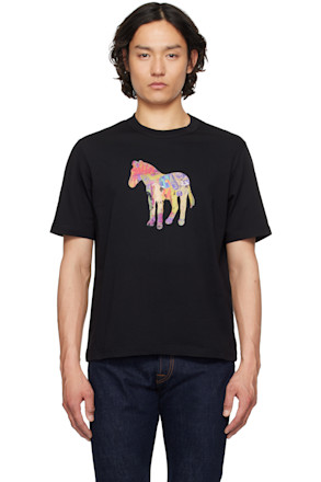 Black Craft Zebra Print T-shirt