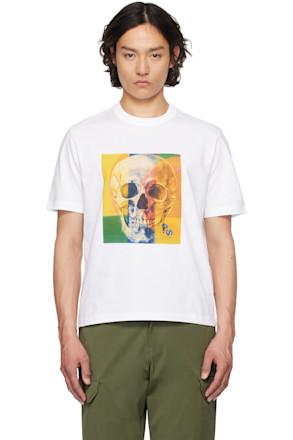 White Skull Square T-shirt